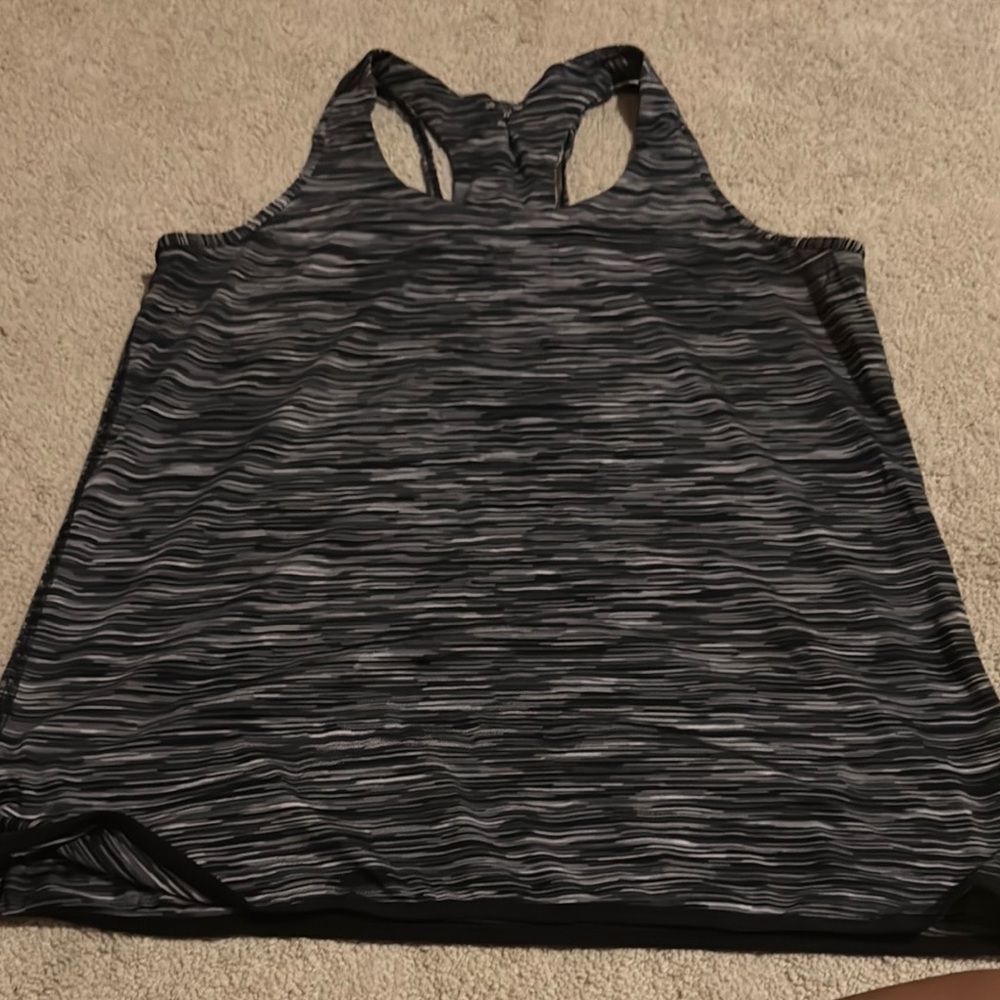 Tek Gear Black and Gray Sleeveless Tank Top